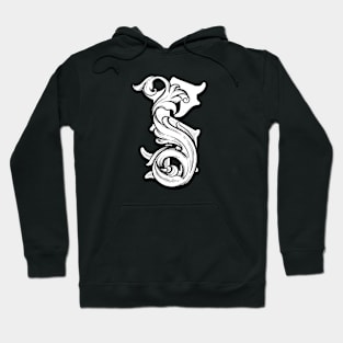 illustration of S font vintage style hand drawing design Hoodie